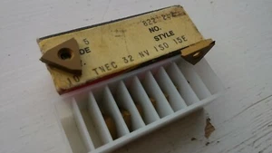 9 Valenite threading inserts TNEC 32 NV ISO ( TNEC32 NV60 inclusive partial form - Picture 1 of 2