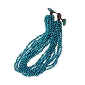 Wooden Bead Necklace - Turquoise (011) - Picture 1 of 1
