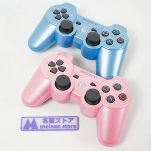 SONY PS3 DualShock 3 CECHZC2J Candy Blue Pink Set Wireless Controller Tested - Picture 1 of 17