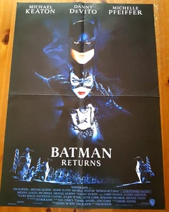 BATMAN RETURNS POSTER DE MAGAZINE 42X56CM MICHAEL KEATON - Picture 1 of 1