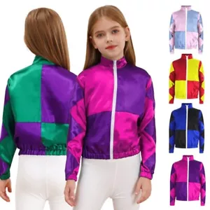Girls Jacket Racehorse Costume Recital Horse Riding Racer Racing Ouertwear - Picture 1 of 40