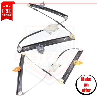 Front & Rear Window Regulator Set of 2 pc left for 2004-2010 Audi A8 Quattro Foto 1 de 4