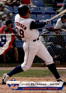2009 Binghamton Mets Choice #19 Josh Petersen Palm Beach Gardens Florida FL Card