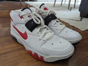 Size 12 - CB - Nike Air Force Max 2013 - 555105-100 - White/Red/Black - Picture 1 of 8
