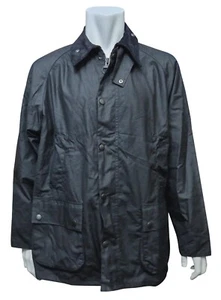 BARBOUR Mens Bedale Waxed Cotton Tartan Lined Black Large Jacket MRRP £229
