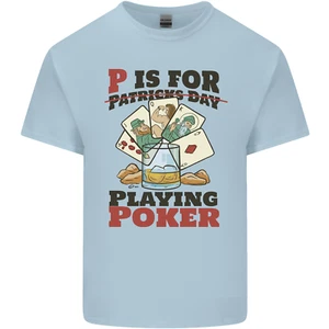 P For Poker Not St Patricks Day Funny Kids T-Shirt Boys Girls - Picture 1 of 19
