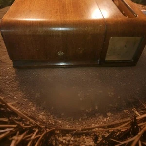 Antiker Holz Lift Top Case Plattenspieler Truhe Mehrzweck Pennsylvan Bauernhof Sekretär - Bild 1 von 11