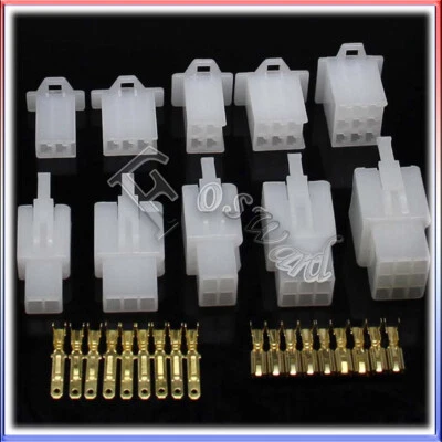 2.8mm 2-9 Pin Electrical Automotive Wire Connector Terminals for Bike Car Boats - Image 1 of 3