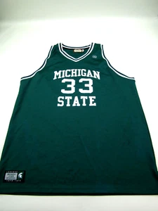 Magic Johnson Michigan State Jersey Mens 5XL Sewn Hardwood Legends 33 Basketball - Picture 1 of 17