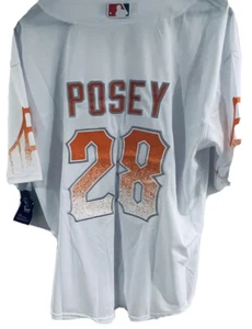 Buster Posey SF Giants “Creamsicle”jersey,NWT, Mens Medium 22” pit-to-pit. - Picture 1 of 4