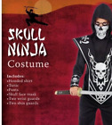 Boy's Fun World Skull Ninja PARTY SILBER FANTASY Kostüm MÄNN 6-teiliges Set Größe M-8