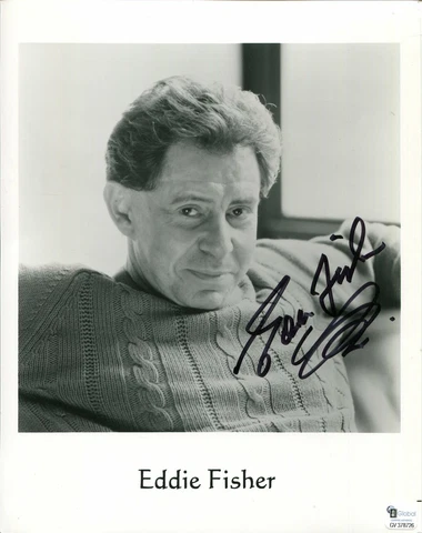 Eddie Fisher Wish You Were Here Singer Father Of Carrie Signed Autograph Photo Cover