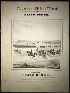 Governor Aiken's March - William Herwig 1845 1/1 - South Carolina Lowcountry - Picture 1 of 5
