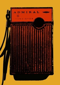 Transistor Radio Vintage 70's Art Print Pop Art 11 x 17 - Picture 1 of 1