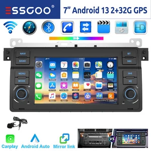 Für BMW 3er E46 318 320 325 M3 MGZT Carplay Android 13 32G Autoradio Navi RDS BT - Bild 1 von 14