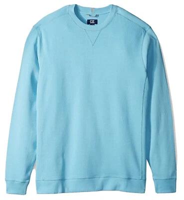 Cutter & Buck Men's Bayview Crewneck Flatback Rib Pullover Sweatshirt 3xb Nwt - Image 1 of 2