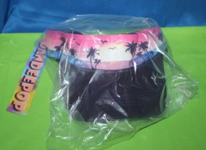 Loot Crate Headband Visor Palm Tree Sunset Beach Theme Pattern With Tags - Picture 1 of 4