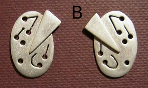 Ohrstecker, 925er Silber, mattiert, verschiedene Designs - Picture 1 of 2