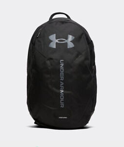 Men/Unisex Under Armour UA Hustle Lite Backpack Laptop Sleeve Black 1364180-002