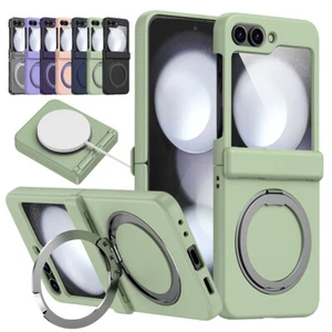 For Samsung Galaxy Z Flip 5 5G Rotatable Ring Holder Stand Case Hinge Protection - Picture 1 of 62