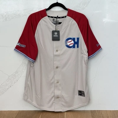 Camiseta deportiva alternativa New Era LMB México Charros De Jalisco auténtica para hombre L roja tostada Foto 1 de 3