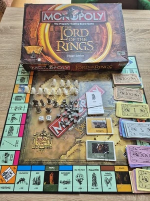 Monopoly Lord of the Rings Trilogy Edition 2003 Board Game - Incomplete - READ - Image 1 of 4