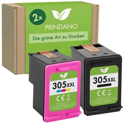 PRINDANO Cartucce stampante per HP 305 XL DeskJet 2710e 2720e 2810e 2820e 4120e 4220e 4222e