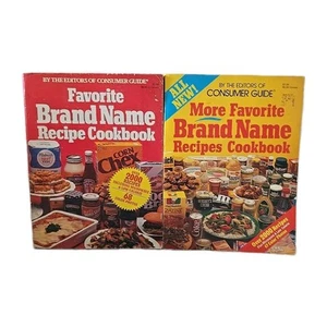 Favorite & More Favorite Brand Name Recipes Cookbooks VTG 1980s Consumer Guide - Picture 1 of 9