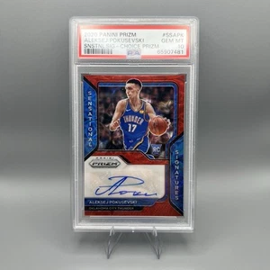 2020 Panini Prizm Aleksej Pokusevski Sensational Signatures Choice RC PSA 10 - Picture 1 of 2