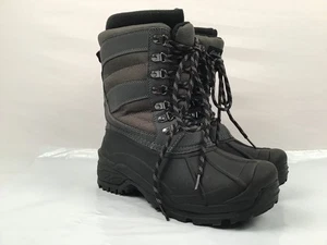 Eddie Bauer Hoh River schwarz wasserdicht Stiefel Herren Größe 9M Schnürung NEU - Bild 1 von 7