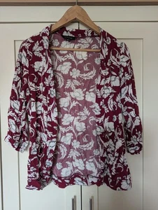 Kimono Style Lightweight Cotton Jacket New Look Size 12 - Picture 1 of 5