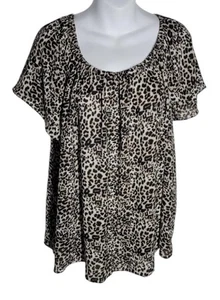 Vince Camuto Leopard Bluse Top Shirt Größe M - Bild 1 von 5