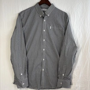 NWT Five Four Club Shirt Mens XL Black/White Checks Long Sleeve Button Down - Picture 1 of 14