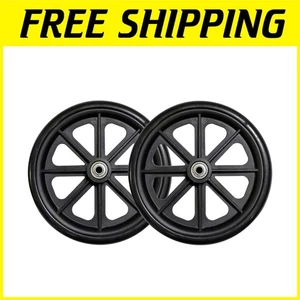 Universal Fit Wheelchair Caster Wheels - 1 Pair - Picture 1 of 9