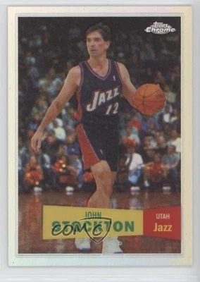2007-08 Topps Chrome 1957-58 Variations Refractor /999 John Stockton #98 HOF - Image 1 of 2