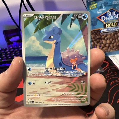 Misty’s Lapras 194/182 Holo Illustration Rare – Pokémon TCG 2025 – Mint/NM - Image 1 of 2