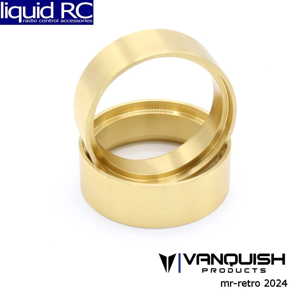 Vanquish Products 05253 1.9 Brass 0.8 Wheel Clamp Rings Pair - Image 1 of 1