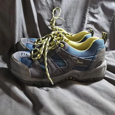LL Bean 300510 Niños Atlético Trail Running Senderismo Botas Zapatos Azul Gris Talla 6 Foto 1 de 4