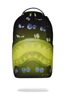 ZAINO SPRAYGROUND EYES ALL A GLOW (GLOW IN THE DARK) B7121 NUOVO IN BORSA CON ETICHETTE - Foto 1 di 8
