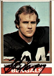 Bob Trumpy 1974 Topps #210 Signed Football Card Cincinnati Bengals Illinois Utah - Picture 1 of 1