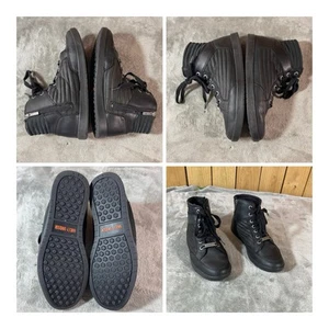 Harley Davidson Shoes Men's Sz 11M D93629 Bridges Leather High Top Sneaker Boot - Picture 1 of 10