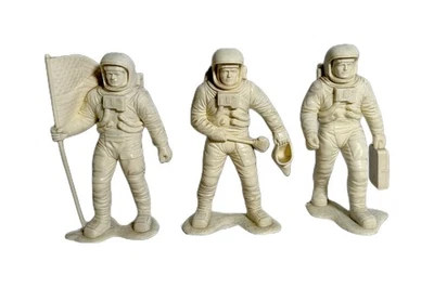 Lote de astronautas Marx 1970 vintage (3) 🚀 Hombres espaciales de la era Apolo 🌕 Foto 1 de 3
