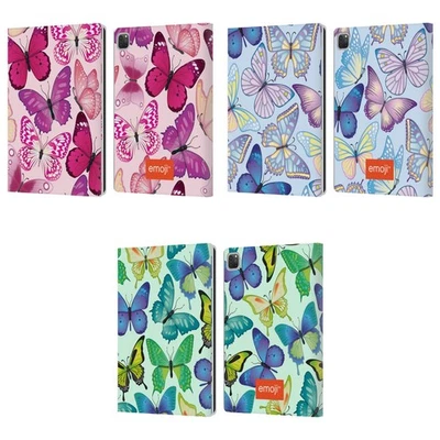 OFFICIAL emoji® BUTTERFLIES LEATHER BOOK WALLET CASE FOR APPLE iPAD - Image 1 of 4