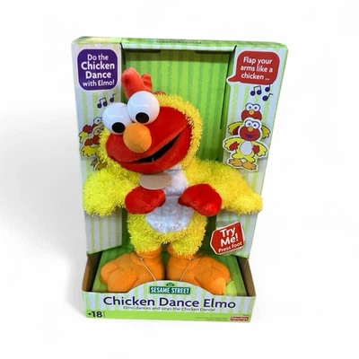 Baile de pollo Elmo Plaza Sésamo 2001 animado bailando y cantando Fisher Price Foto 1 de 2