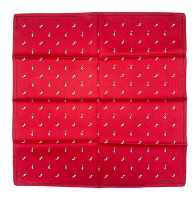 Medias de Navidad rojas de seda cuadradas de bolsillo Brooks Brothers vintage Foto 1 de 4