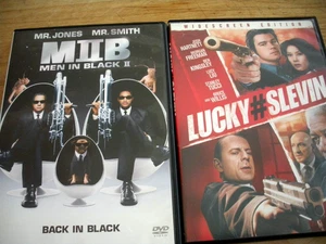 Men in Black II Tommy Lee Jones + Lucky Slevin with Bruce Willis DVD's - Picture 1 of 3