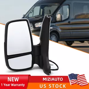 Door Mirror Left Driver Side For 2014-2022 Ford Transit 150 250 350 350 HD - Picture 1 of 13