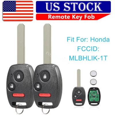 2 For 2007 2008 2009 2010 2011 2012 2013 Honda CR-V Keyless Entry Key Car Remote - Image 1 of 4