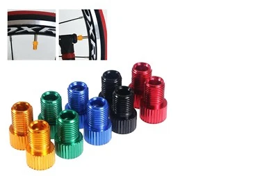 2x Fahrrad Ventil Adapter Französisches Ventil auf Autoventil  - Bild 1 von 4