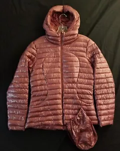 Lululemon Pack It Down Hooded Jacket Shine Womens 10 Stow Packable 700 Fill - Picture 1 of 15